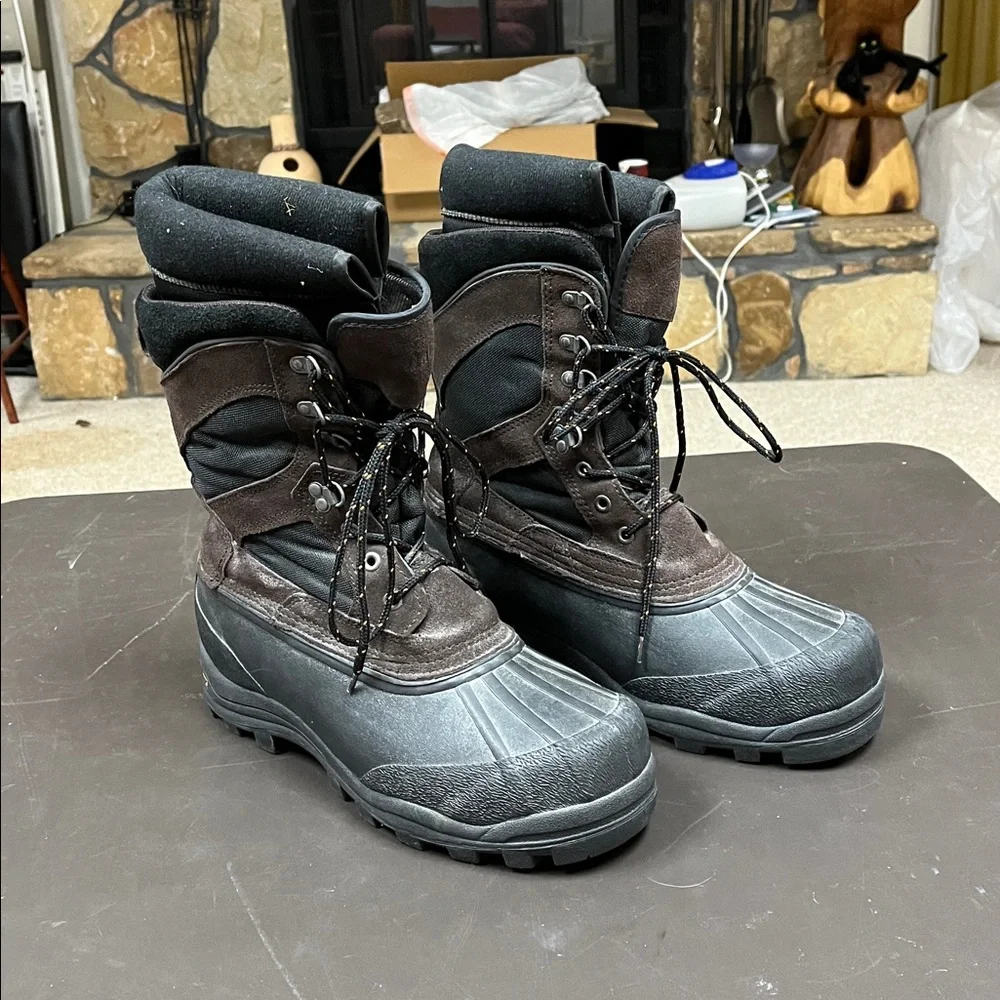 LaCrosse winter insulated Black and Brown iceman Boots 12 - Picture 1 of 9